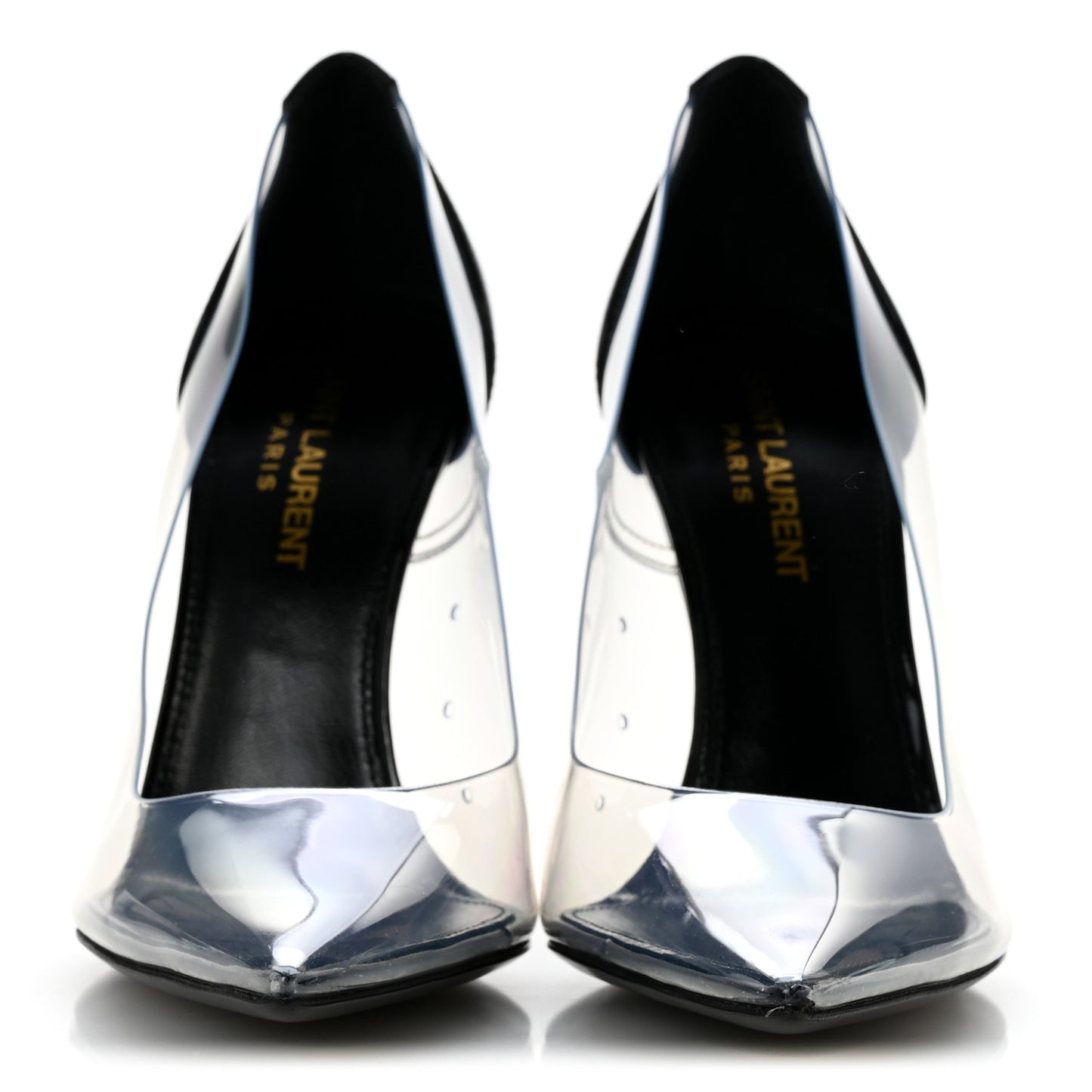 Patent Calfskin PVC Opyum 110 Pump 36.5 Black Transparent