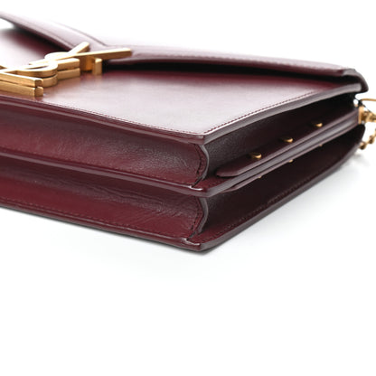 Saint Laurent Smooth Calfskin Monogram Cassandra Clasp Bag Rouge Legion 8 of 8