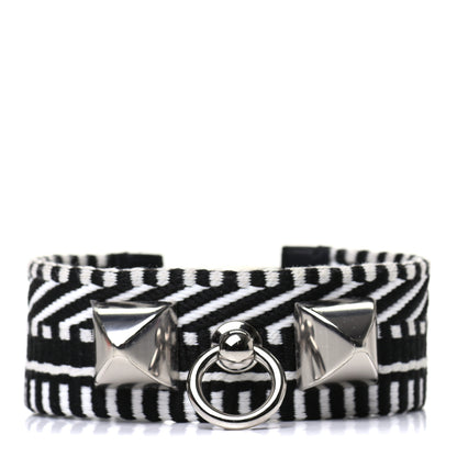 Hermes Toile Sombrero Rivale Cavale Bracelet T3 Black 1 of 5