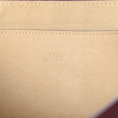 Chloe Suede Calfskin Faye Clutch Plum Purple 6 of 9