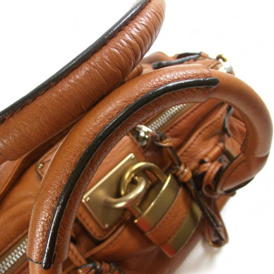 Chloe Leather Paddington Satchel Whiskey 6 of 18