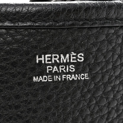 Hermes Taurillon Clemence EVELYNE III GM Black 7 of 16