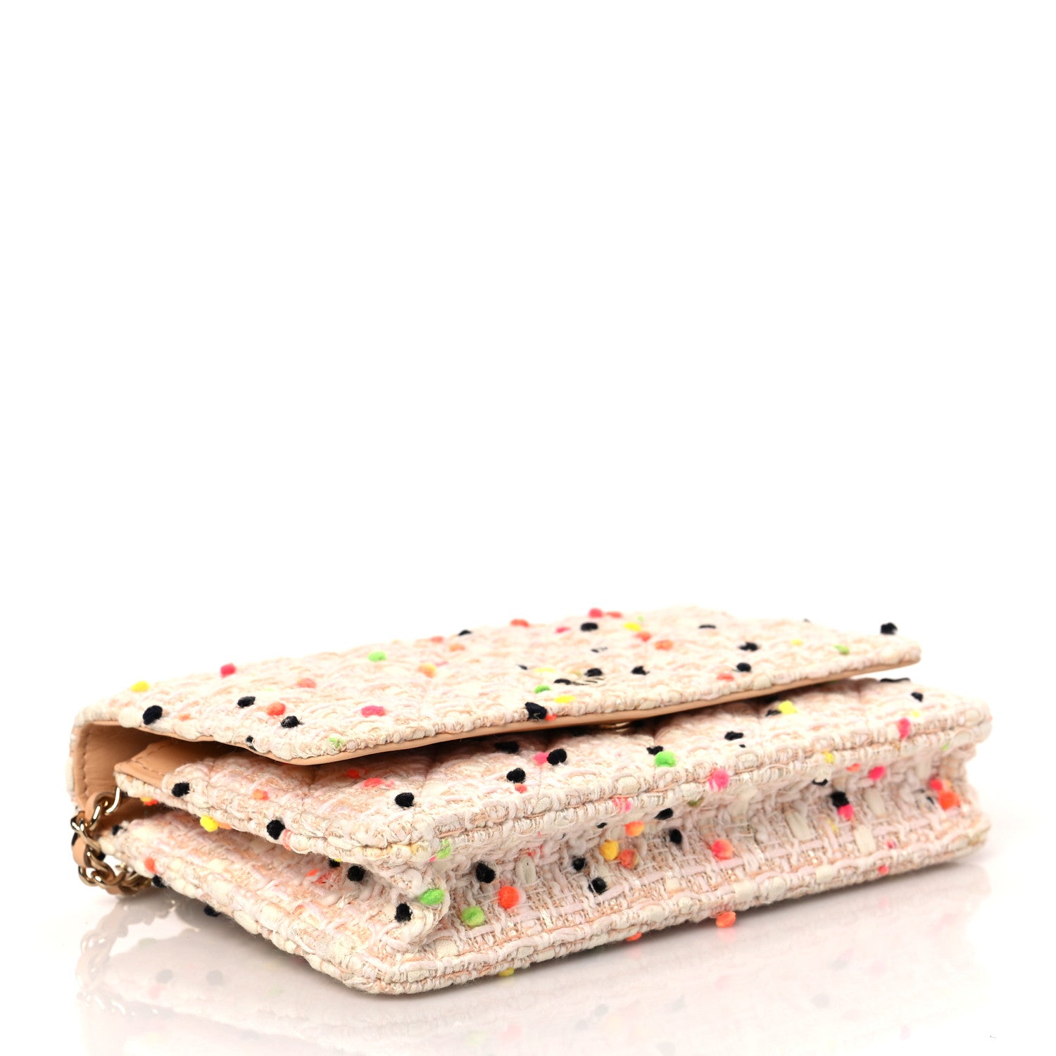 Chanel Candy Cotton Tweed & Beach Ball Wallet On Chain WOC Multicolor 3 of 9