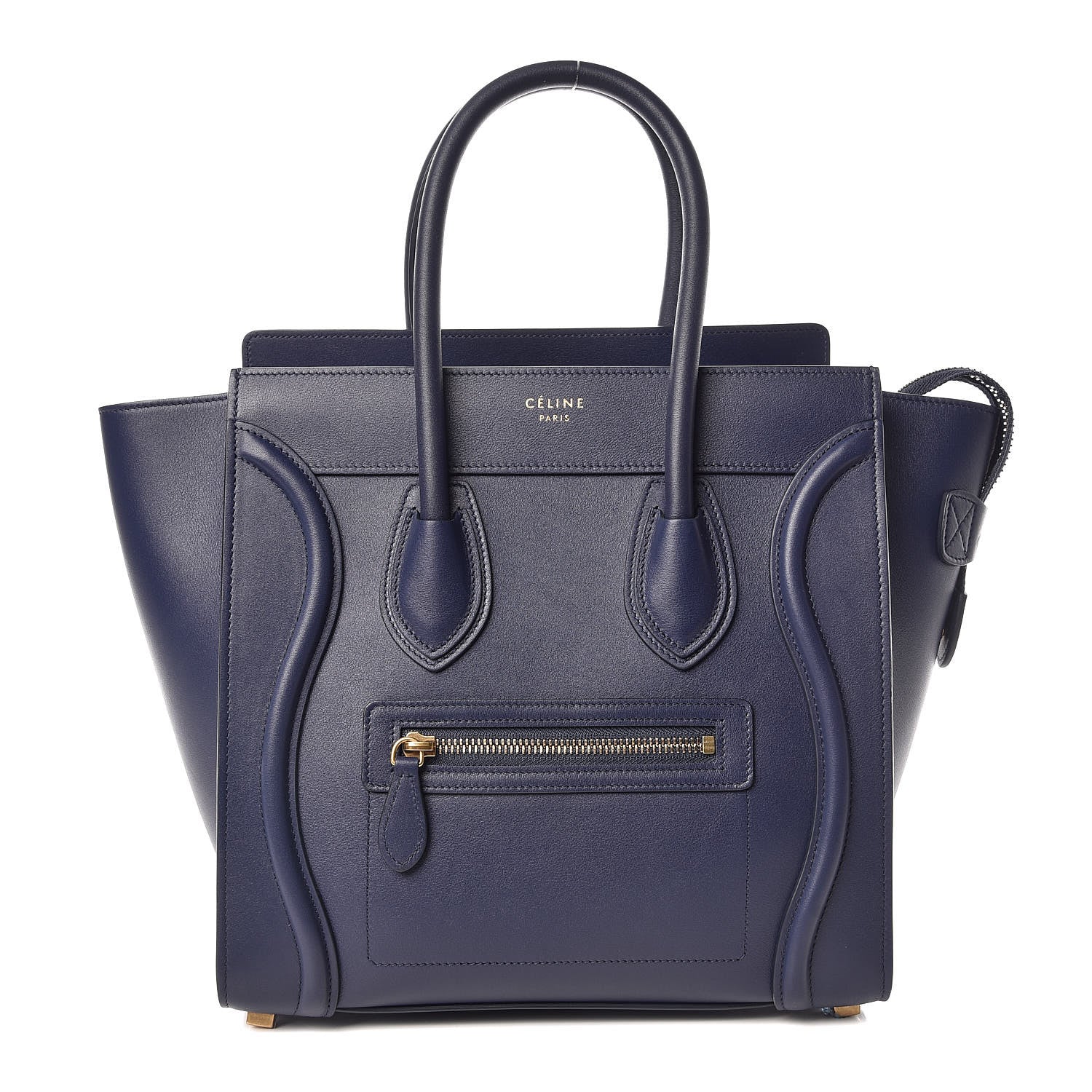 Celine Smooth Calfskin Micro Luggage Ink 1 of 9