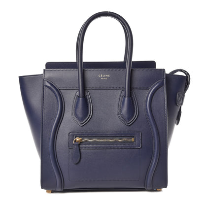 Celine Smooth Calfskin Micro Luggage Ink 1 of 9