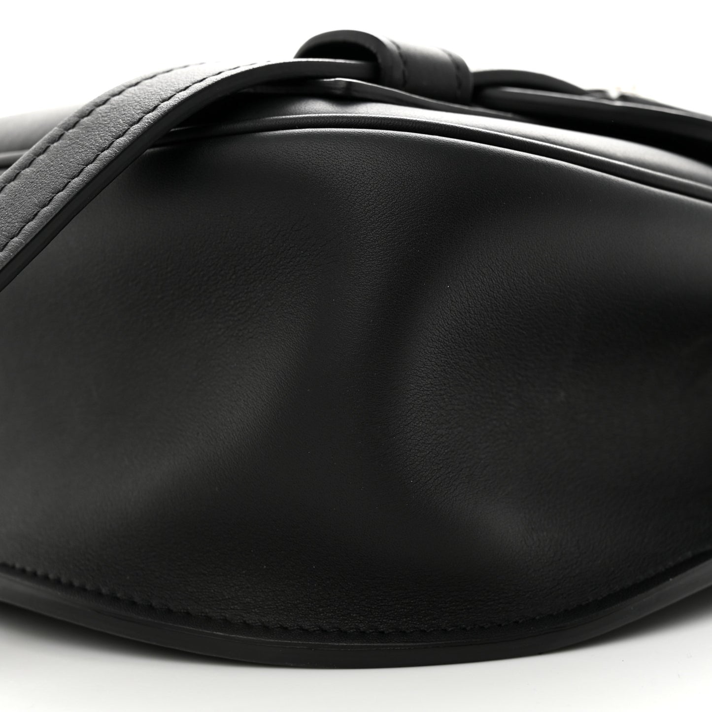 Calfskin Small Biker Chain Satchel Black