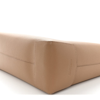 Burberry Calfskin TB Motif Embossed Medium Tote Camel 9 of 14