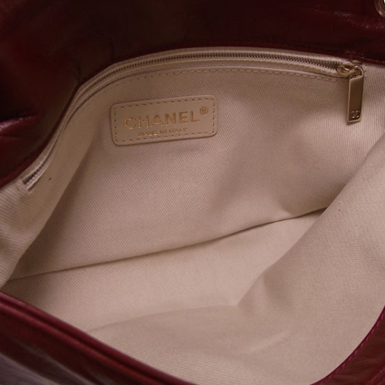Chanel Leather Jersey Scales Flap Red 8 of 12