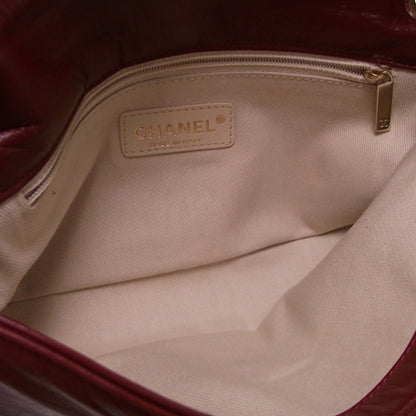 Chanel Leather Jersey Scales Flap Red 8 of 12