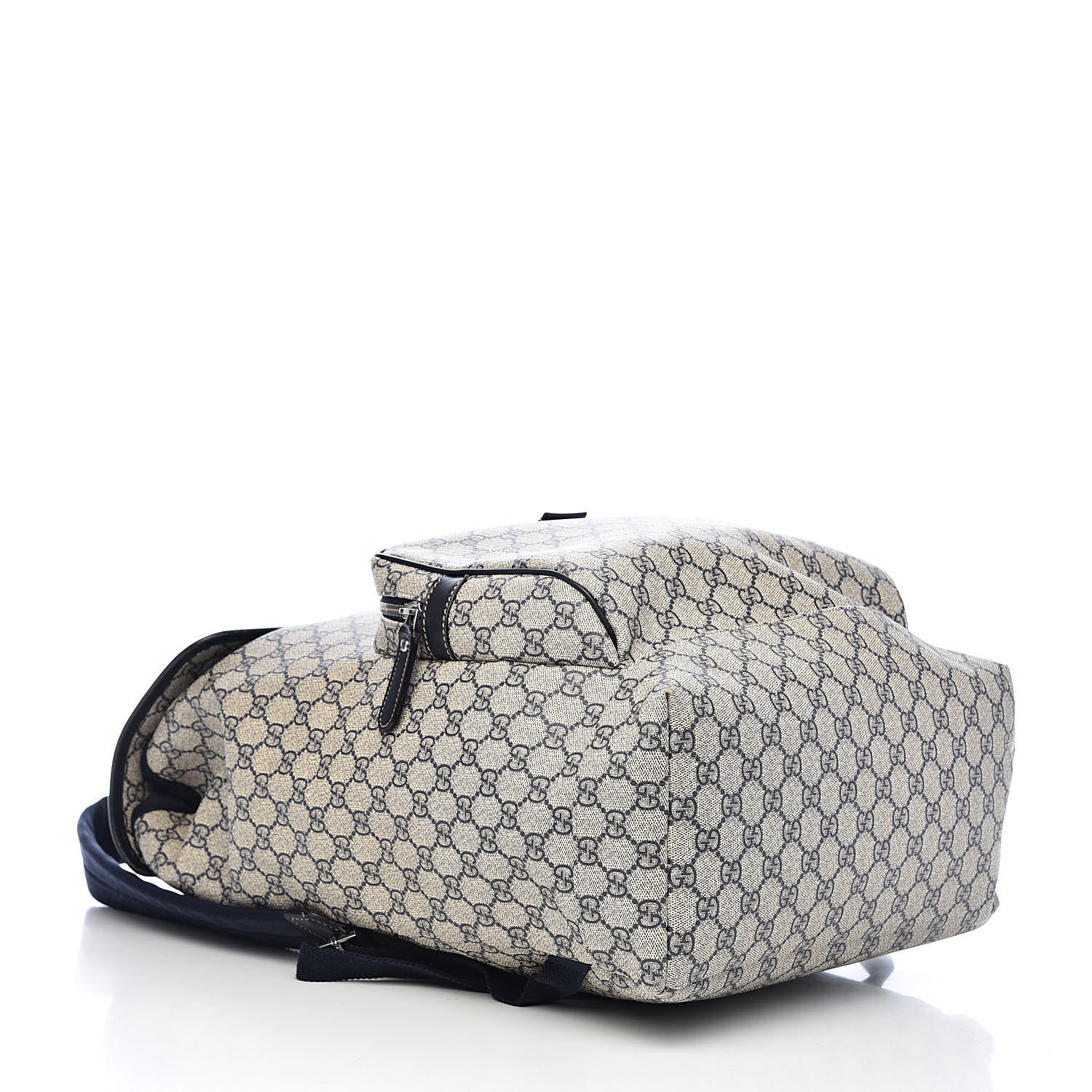 Gucci GG Supreme Monogram Medium Single Buckle Backpack Navy 4 of 11