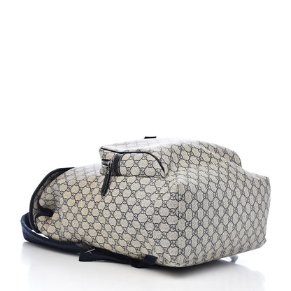 Gucci GG Supreme Monogram Medium Single Buckle Backpack Navy 4 of 11