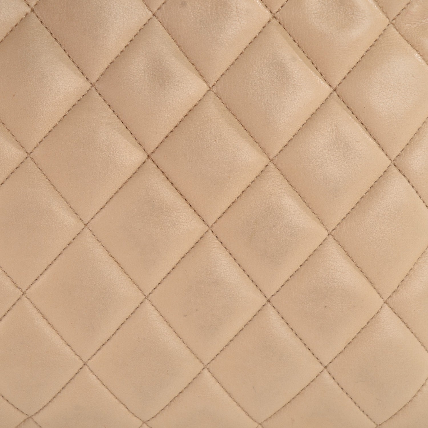 Chanel Lambskin Quilted Tote Beige 9 of 12