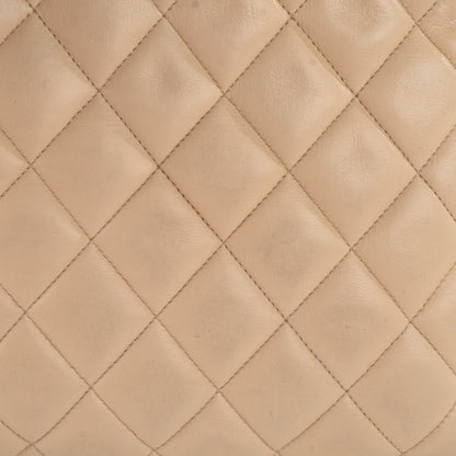 Chanel Lambskin Quilted Tote Beige 9 of 12