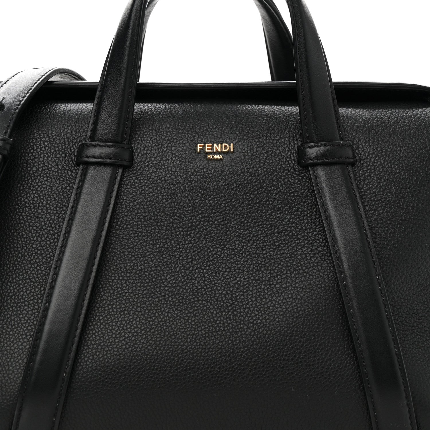 Fendi Vitello Cher Grace Medium By The Way Boston Bag Black 7 of 9