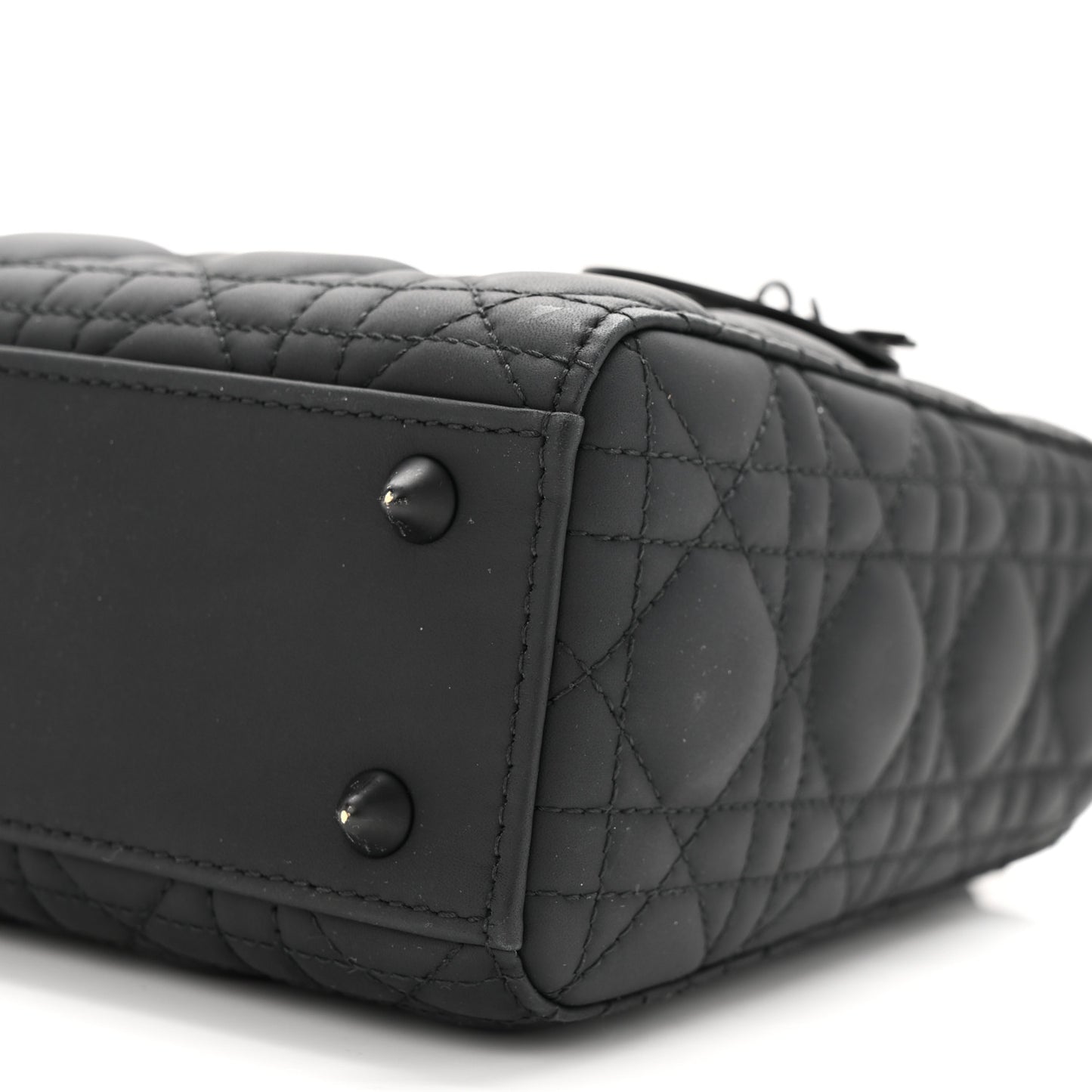 Ultra Matte Calfskin Cannage Small My ABCDior Lady Dior Black