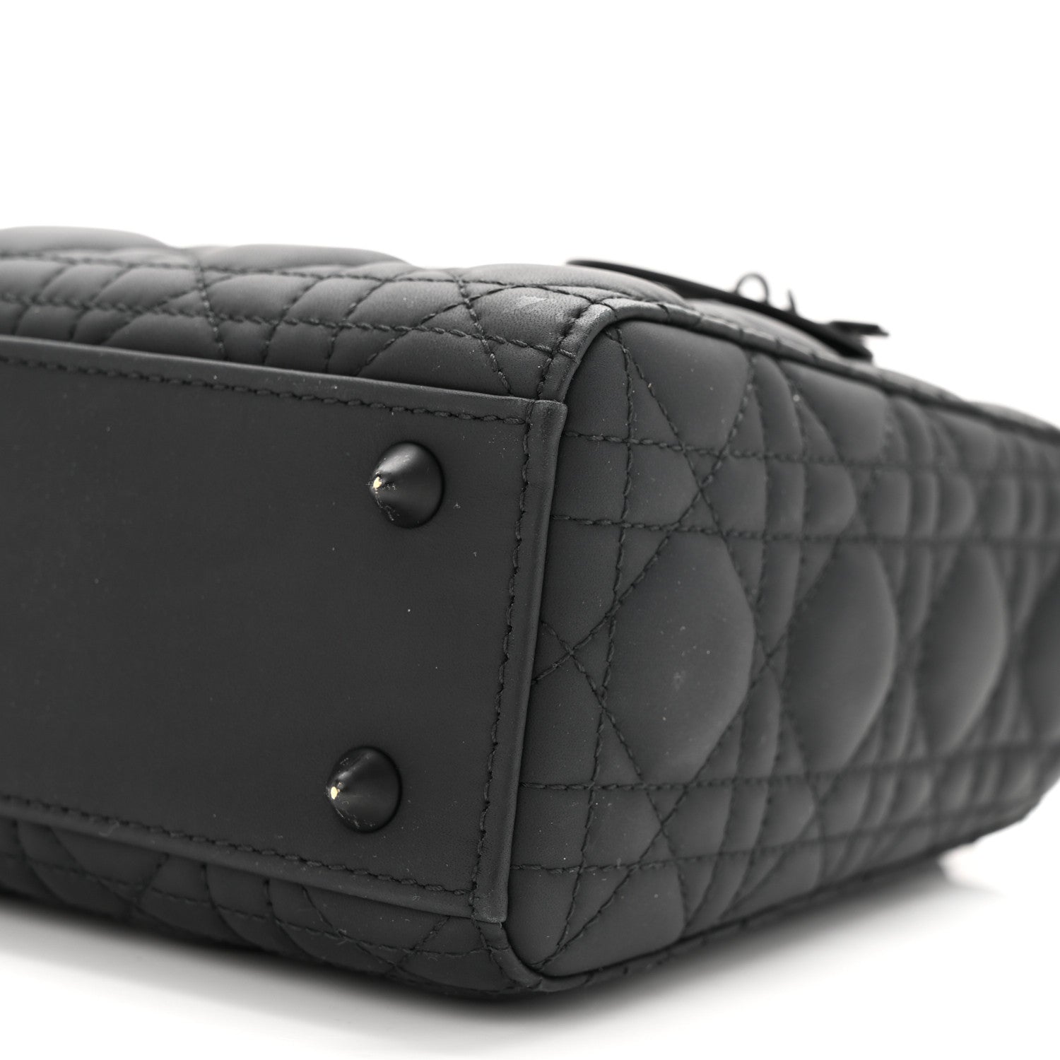 Christian Dior Ultra Matte Calfskin Cannage Small My ABCDior Lady Dior Black 10 of 11