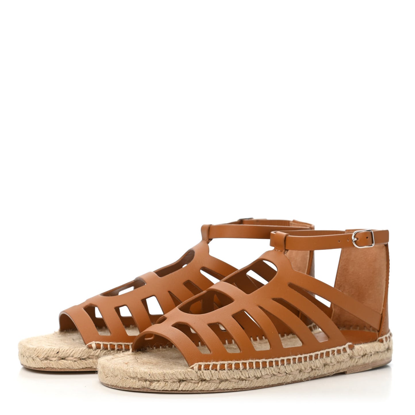 Calfskin Costanza Espadrilles 39 Beige Dore
