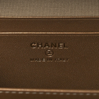 Chanel Lambskin Quilted CC Pearl Crush Camera Case Light Beige 5 of 7