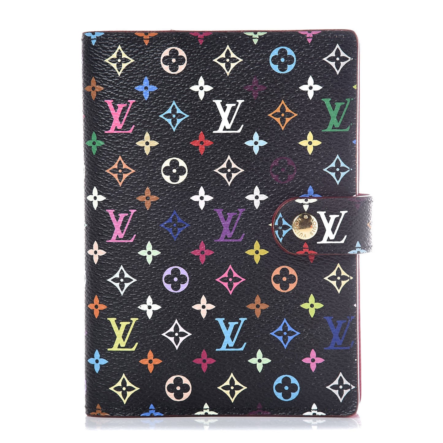 Monogram Multicolor Small Ring Agenda Cover Black Grenade