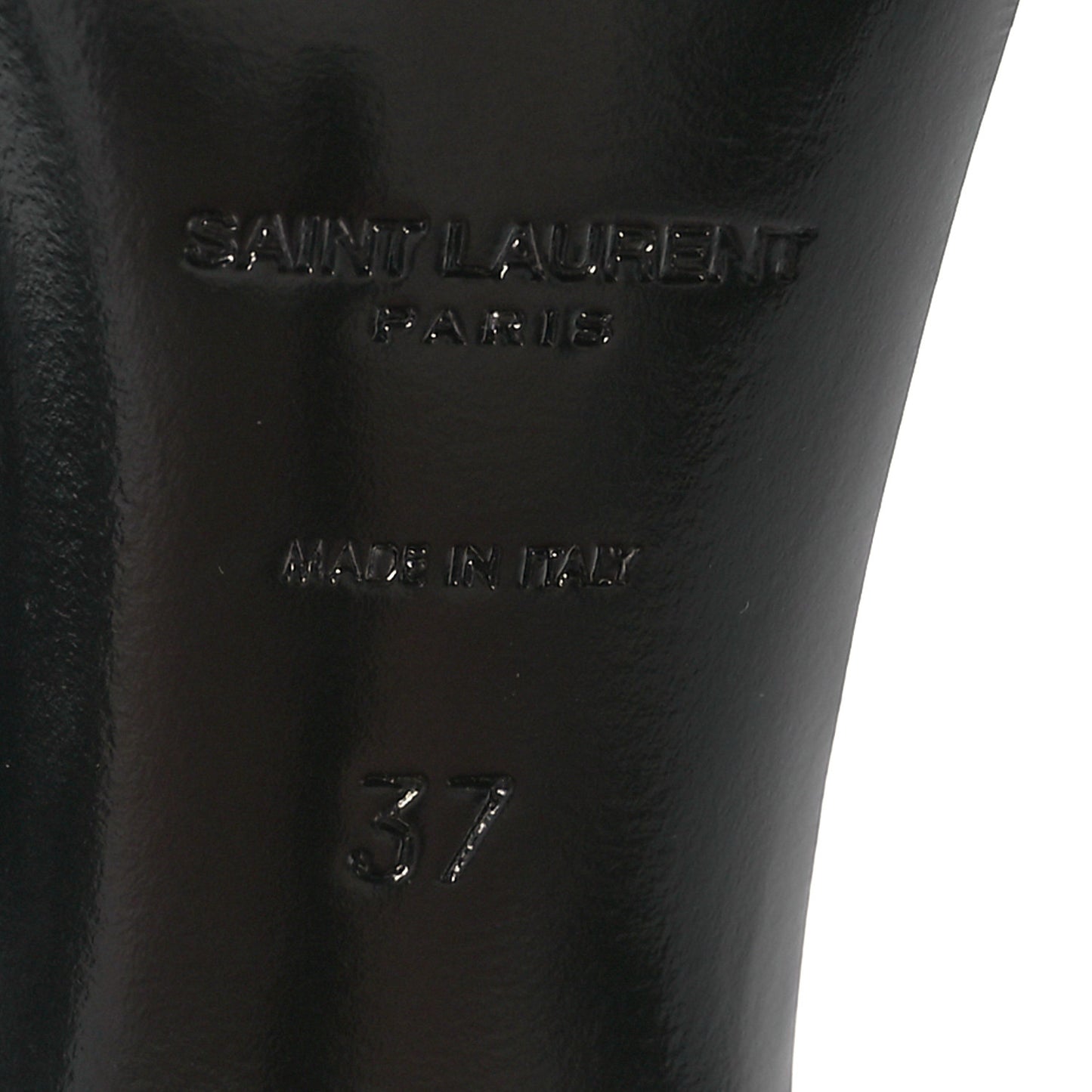 Patent Calfskin Opyum 85 Sandals 37 Black