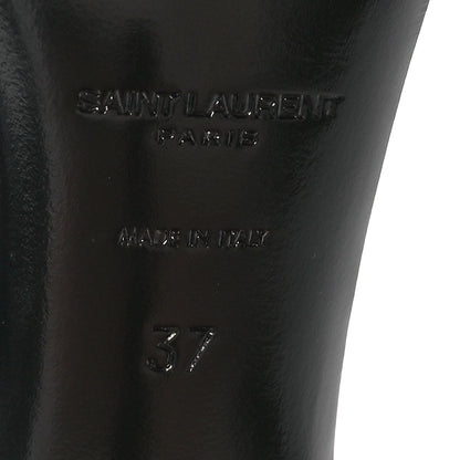 Saint Laurent Patent Calfskin Opyum 85 Sandals 37 Black 7 of 10