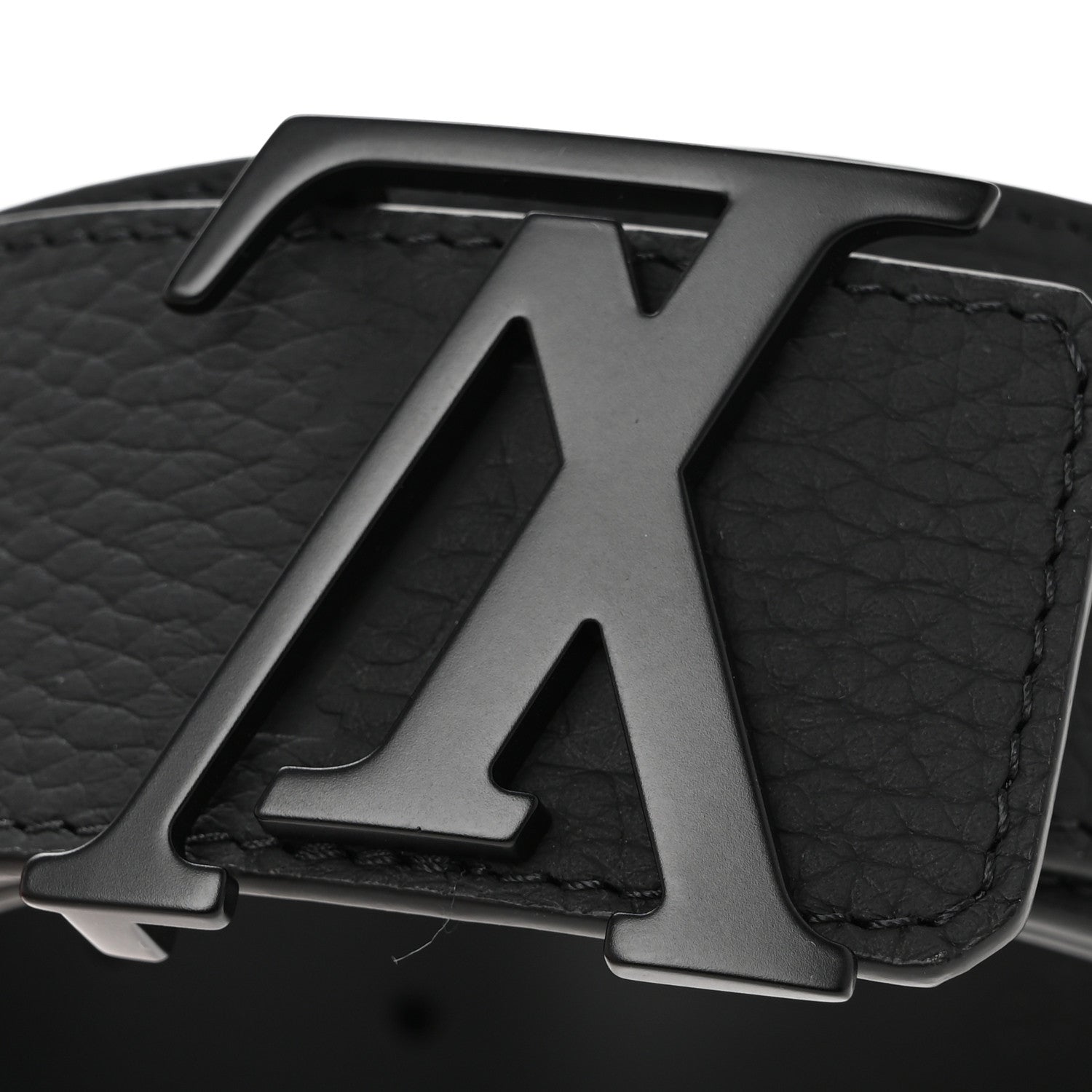 Louis Vuitton Taurillon Calfskin 40mm LV Initiales Reversible Belt 110 44 Black 7 of 7