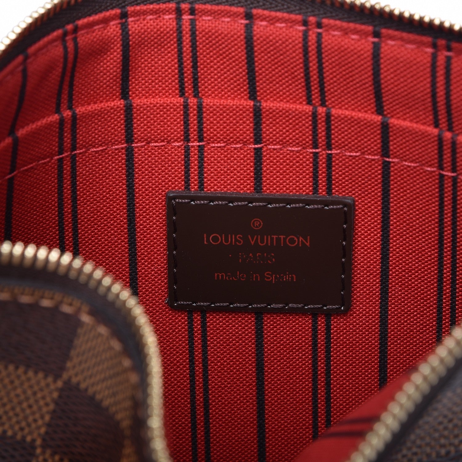 Louis Vuitton Damier Ebene Neverfull MM GM Pochette 6 of 7