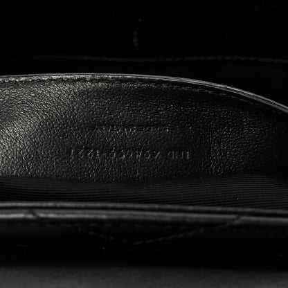 Saint Laurent Calfskin Y Quilted Monogram Small Loulou Chain Satchel Black 8 of 11
