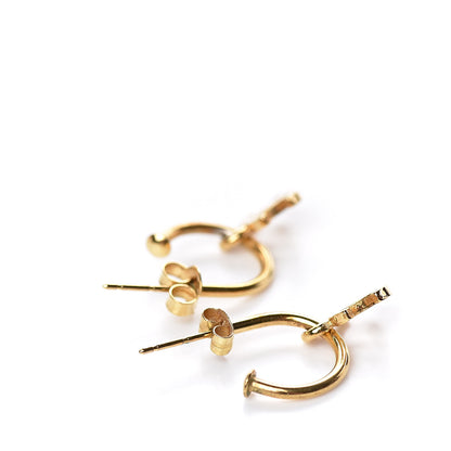 Chanel Metal Drop CC Earrings Gold 3 of 4