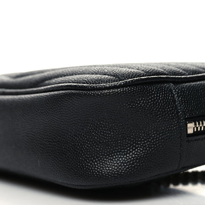 Saint Laurent Grain De Poudre Matelasse Monogram Mini Lou Camera Bag Black 10 of 12