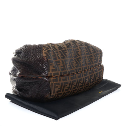 Fendi Zucca Nappa Nuvolata Vitello Tortuga Spy Tobacco Moro 4 of 9