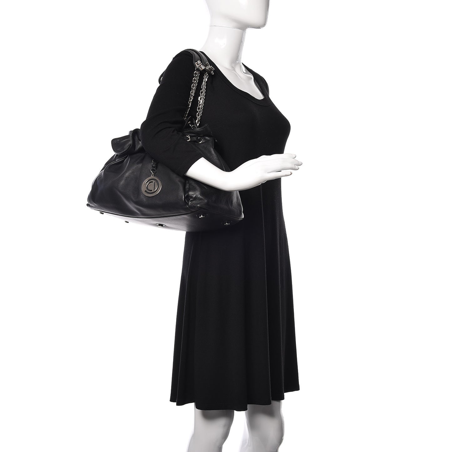 Lambskin Medium Le Trente Tote Black