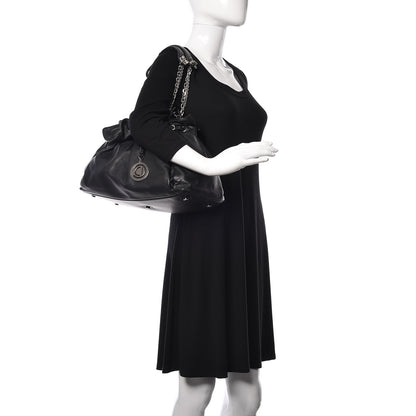 Christian Dior Lambskin Medium Le Trente Tote Black 2 of 10