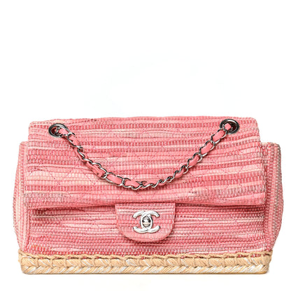 Chanel Tweed Single Flap Pink 1 of 15