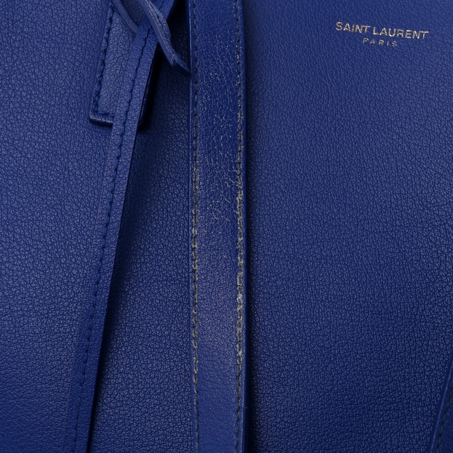 Calfskin Large Shopping Tote Ultramarine