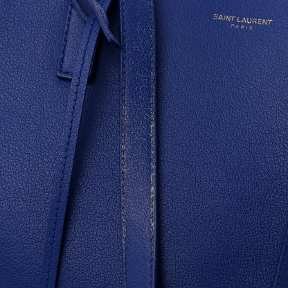 Saint Laurent Calfskin Large Shopping Tote Ultramarine 15 of 16