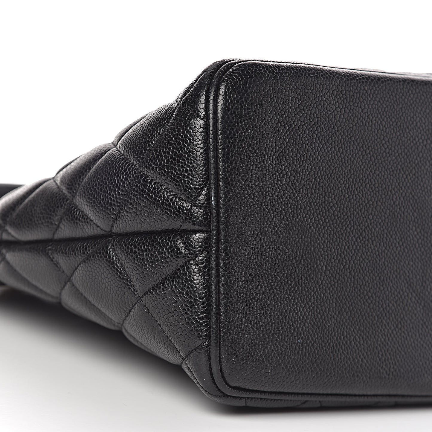 Caviar Quilted Medallion Tote Black