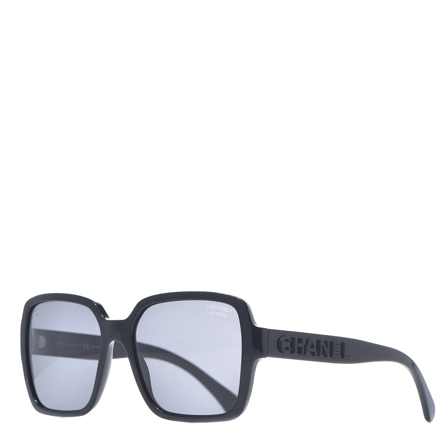 Acetate Polarized Square Sunglasses 5408 Black