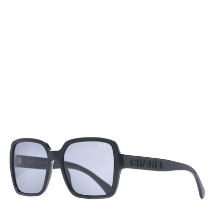 Chanel Acetate Polarized Square Sunglasses 5408 Black 1 of 7
