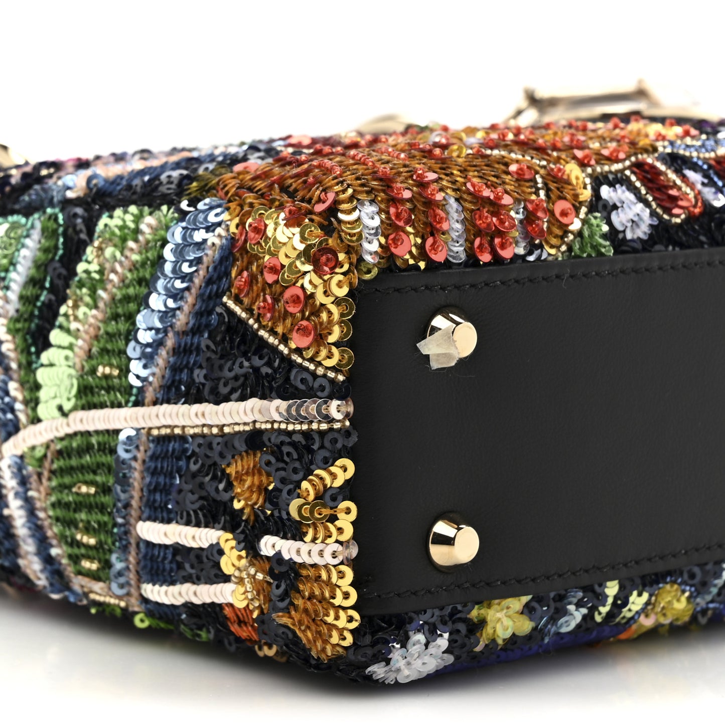 Sequin Lambskin Mini Lady Dior Multicolor