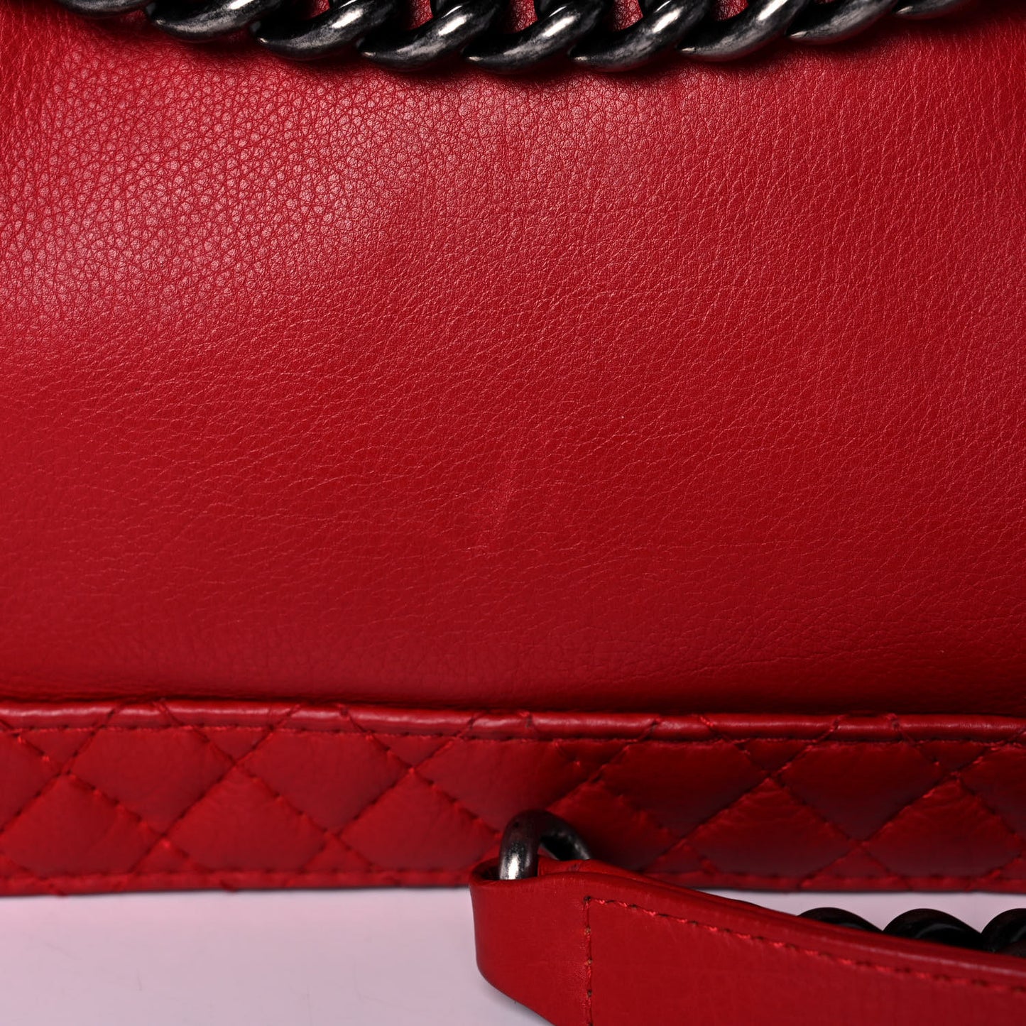 Calfskin Medium Boy Reverso Flap Red