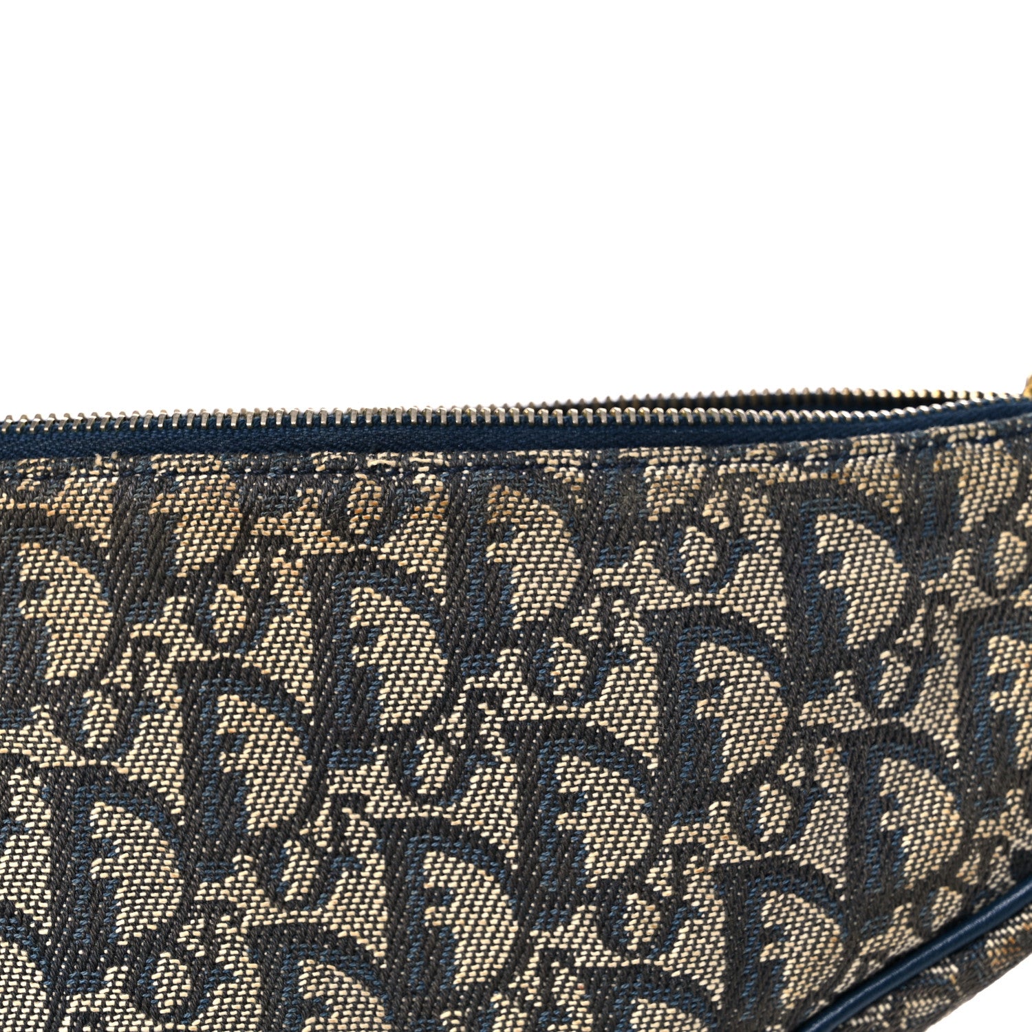 Christian Dior Monogram Mini Saddle Pochette Navy 14 of 20