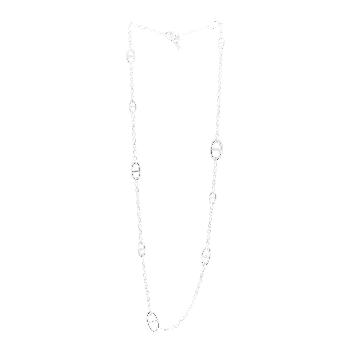 Hermes Sterling Silver Farandole Necklace 80 3 of 6