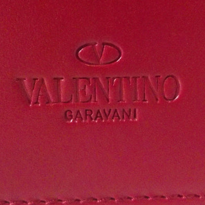Valentino Garavani Vitello Rockstud Flip Lock Wristlet Pouch Scarlet Red 10 of 13