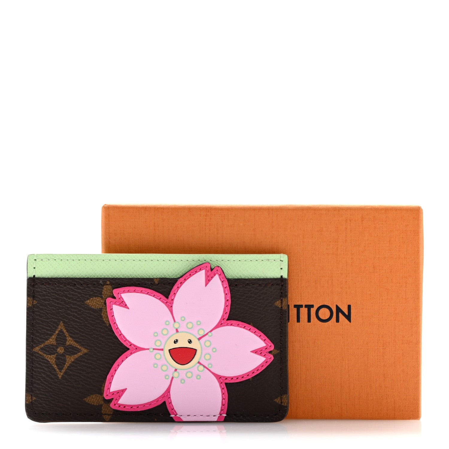 Louis Vuitton LV X TM Monogram Cherry Blossom Card Holder Sakura Brown 7 of 7
