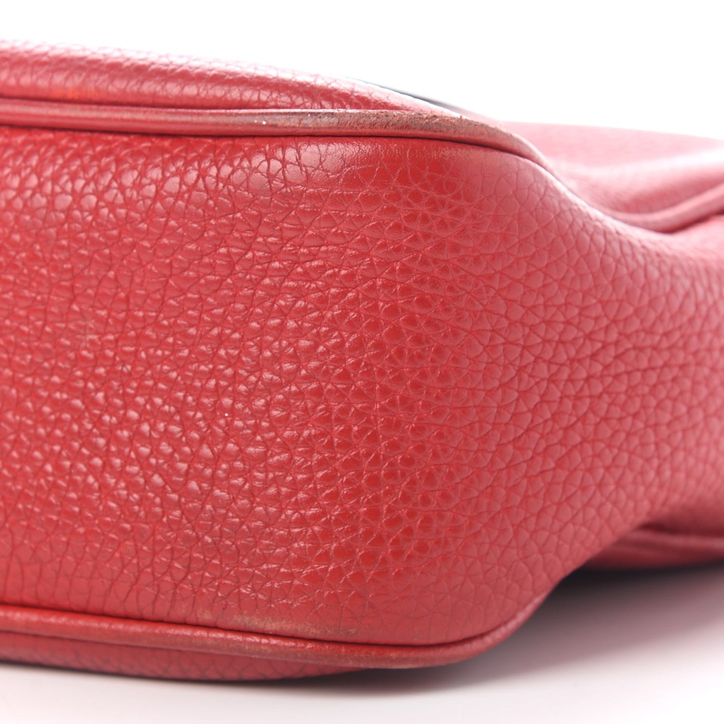 Pebbled Calfskin Small Soho Disco Bag Tabasco Red
