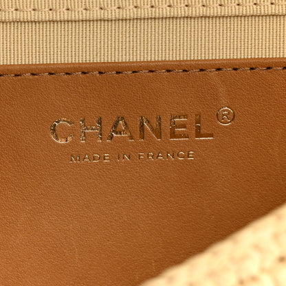 Chanel Braided Raffia Coco Beach Flap Beige 5 of 10