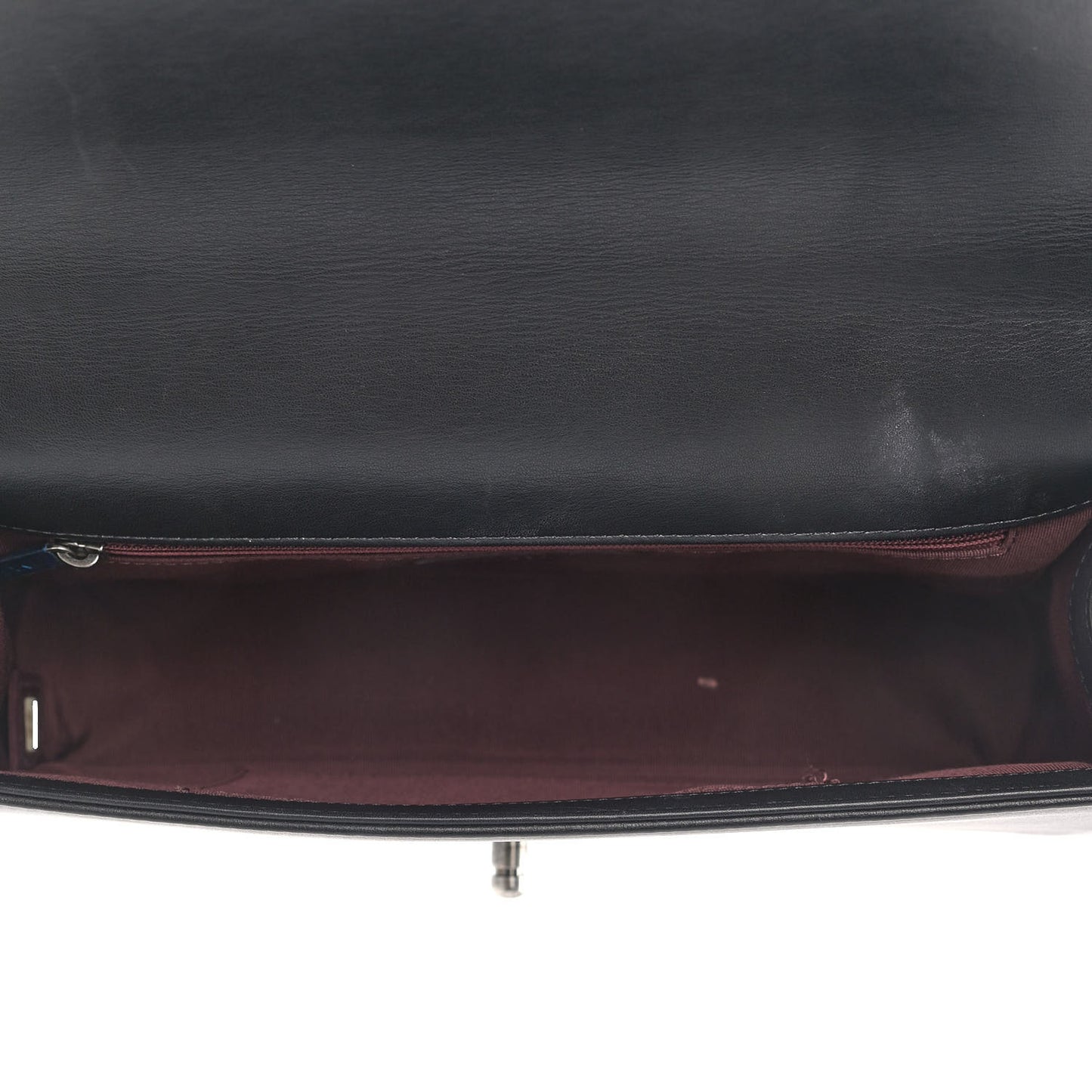 Calfskin Horizontal Quilted New Medium Boy Flap Black
