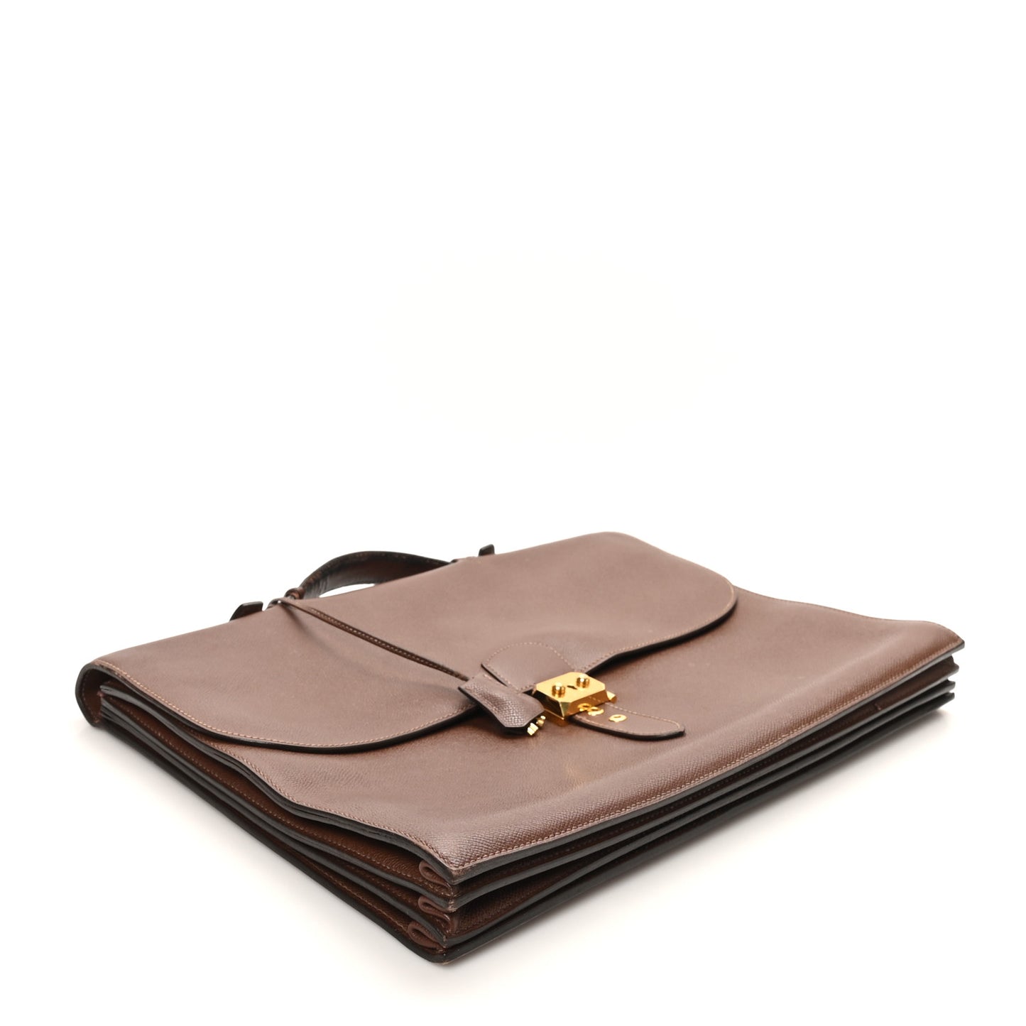 Courchevel Sac A Depeches 41 Briefcase Noisette