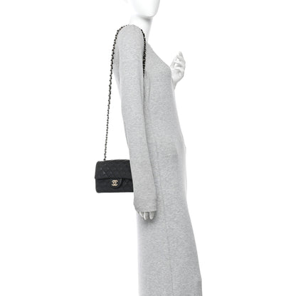 Chanel Lambskin Quilted Mini Rectangular Flap Black 2 of 11